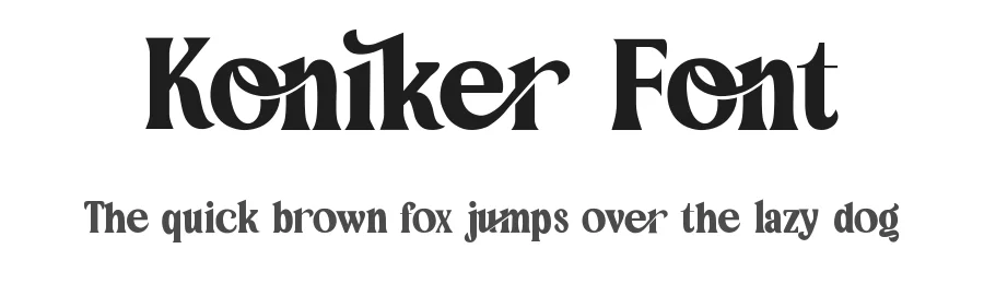 Koniker Font by jetsmax — Serif Font