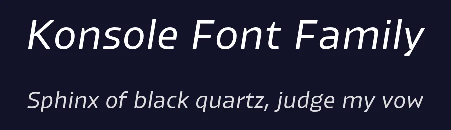 Konsole Font Family by Elena Schneider — Decorative Font — thumbnail 2