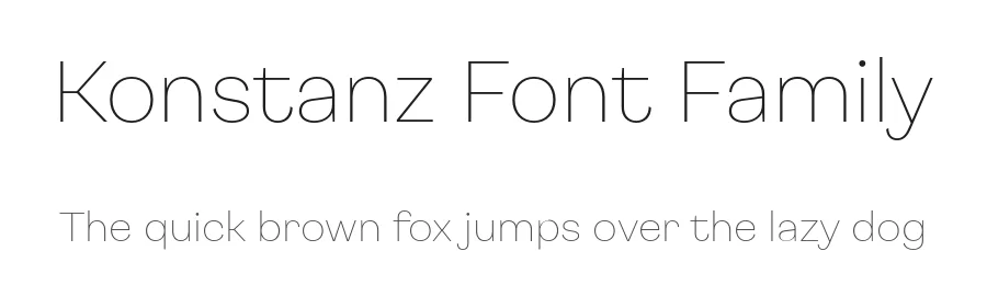 Konstanz Font Family by W Type Foundry — Sans Serif Font