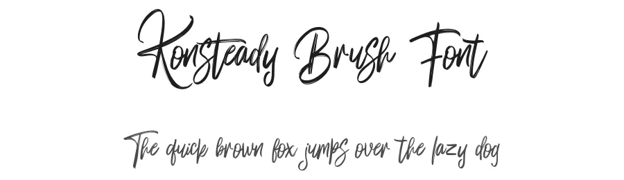 Konsteady Brush Font by stripesstudio — Script Handwritten Font