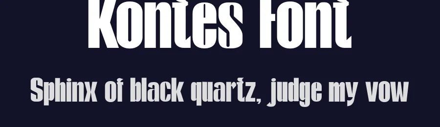 Kontes Font by gatype — Sans Serif Font — thumbnail 2