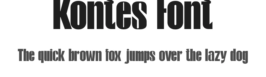 Kontes Font by gatype — Sans Serif Font