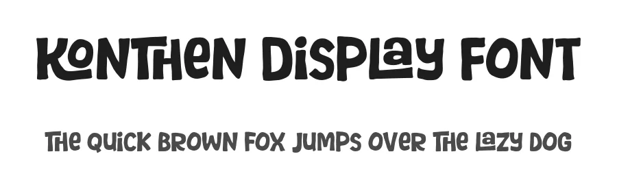 Konthen Display Font by si.jalembe — Display Font