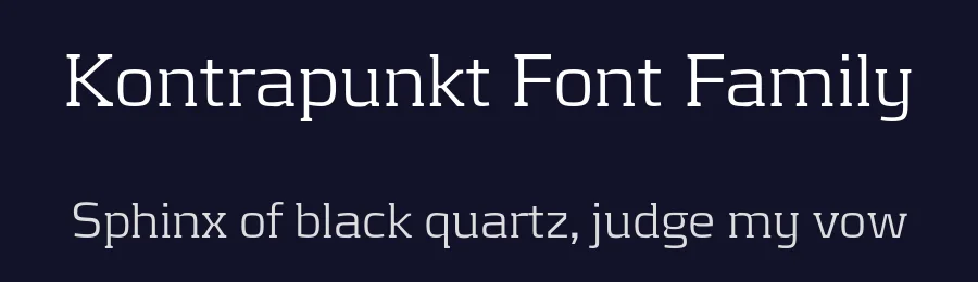 Kontrapunkt Font Family by Kontrapunkt — Sans Serif Font — thumbnail 2