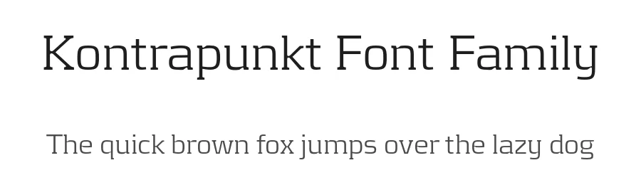 Kontrapunkt Font Family by Kontrapunkt — Sans Serif Font