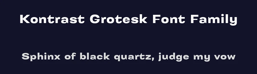 Kontrast Grotesk Font Family by dizajndesign — Sans Serif Font — thumbnail 2