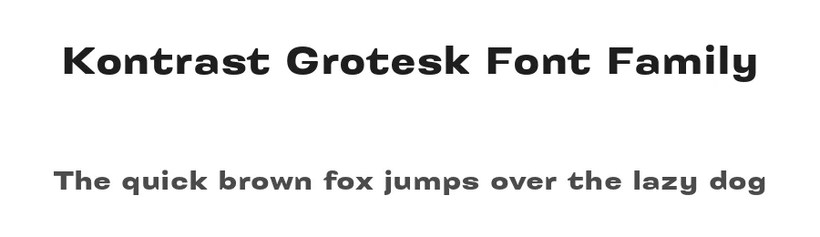 Kontrast Grotesk Font Family by dizajndesign — Sans Serif Font