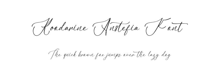 Koodarine Anstefia Font by letterenastudios — Script Handwritten Font