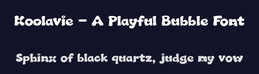 Koolavie – A Playful Bubble Font by letterhanna — Decorative Font — thumbnail 2
