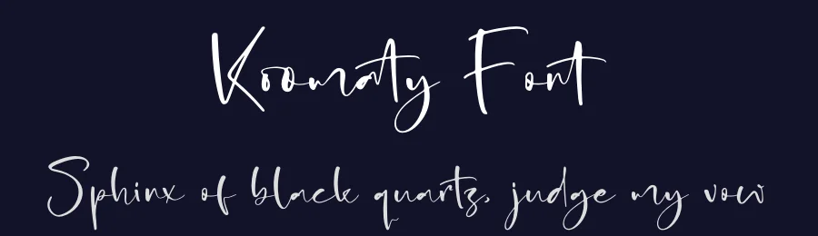 Koomaty Font by glorytype — Script Handwritten Font — thumbnail 2