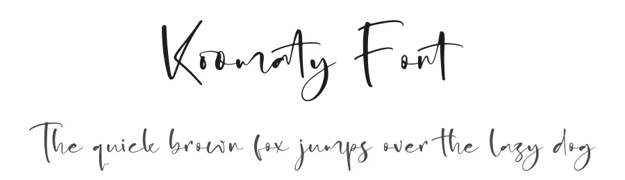 Koomaty Font by glorytype — Script Handwritten Font