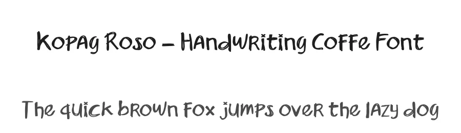 Kopag Roso – Handwriting Coffe Font by twinletter — Script Handwritten Font