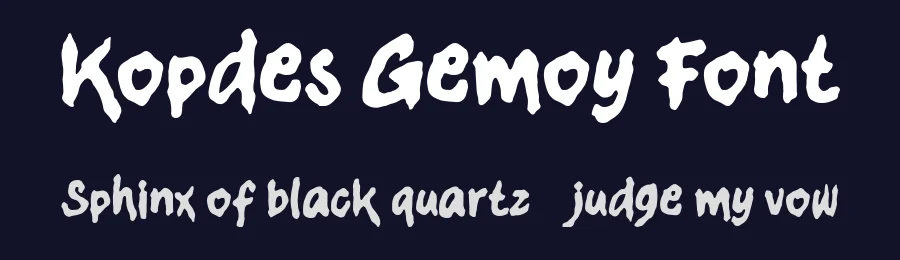 Kopdes Gemoy Font by enxyclo — Display Font — thumbnail 2