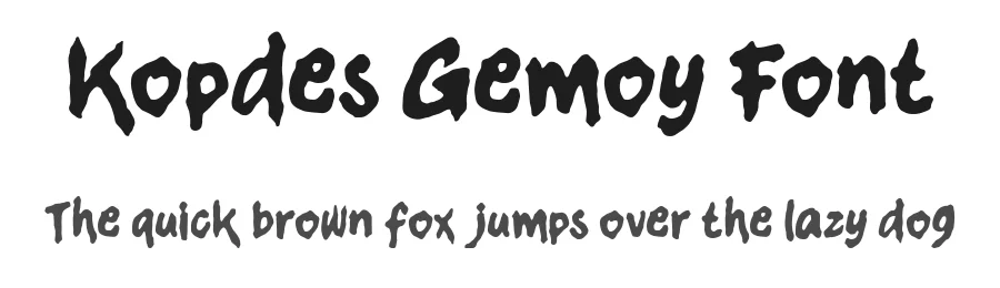 Kopdes Gemoy Font by enxyclo — Display Font
