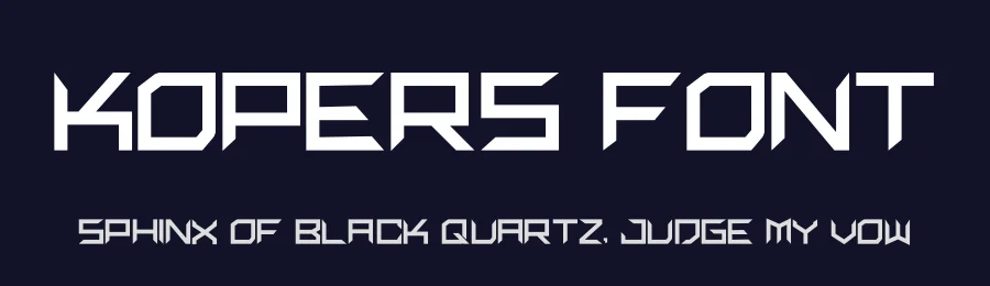 kopers Font by hayoyuka8 — Display Font — thumbnail 2
