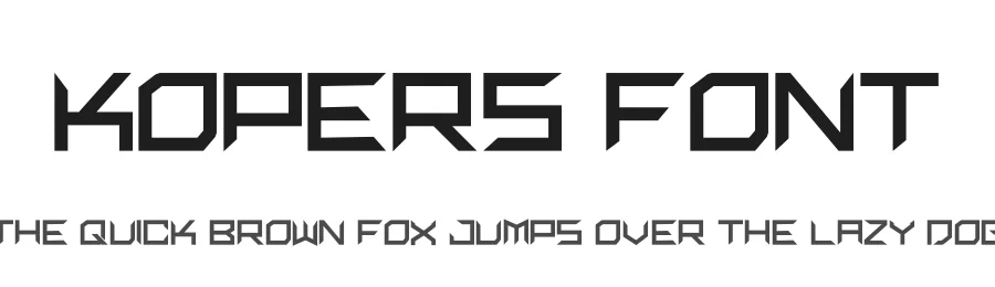 kopers Font by hayoyuka8 — Display Font