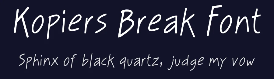 Kopiers Break Font by idealeksis — Script Handwritten Font — thumbnail 2