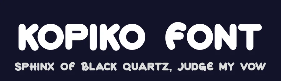 kopiko Font by futuristypestudio — Display Font — thumbnail 2
