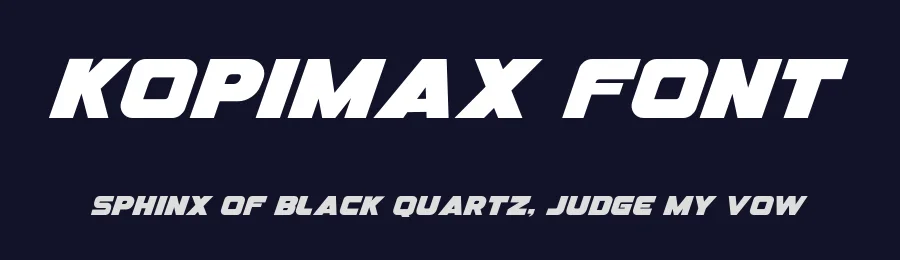 Kopimax Font by Khurasan — Sans Serif Font — thumbnail 2