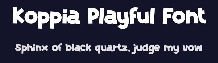 Koppia Playful Font by Pinisiart — Display Font — thumbnail 2