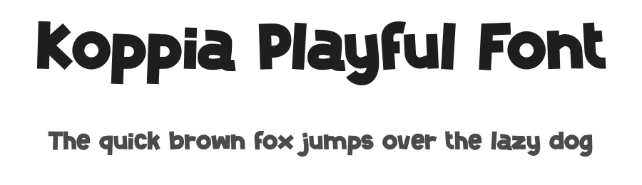 Koppia Playful Font by Pinisiart β Display Font