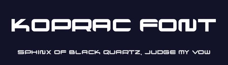 Koprac Font by hayoyuka8 — Display Font — thumbnail 2