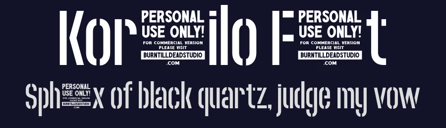 Koramilo Font by burntilldead — Display Font — thumbnail 2