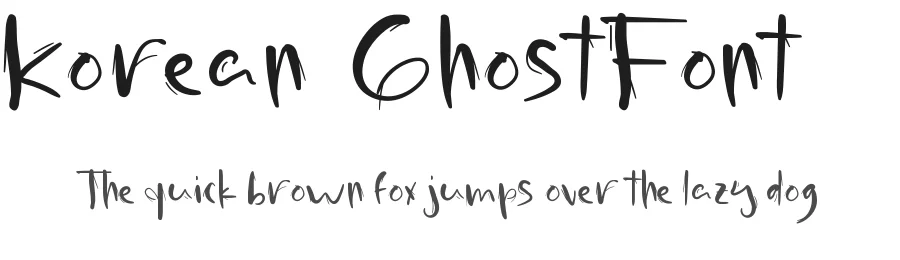 Korean Ghost Font by RaisProject — Display Font