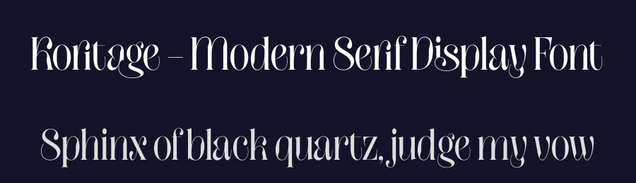 Koritage – Modern Serif Display Font by timelesstype.co — Display Font — thumbnail 2