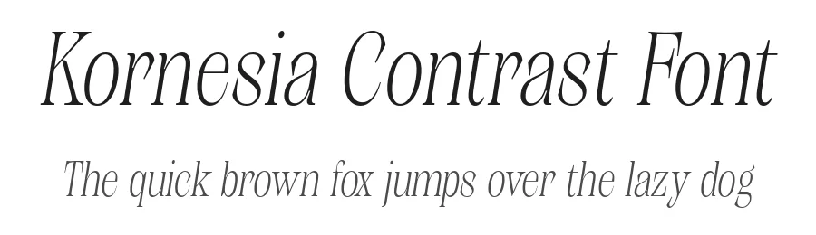 Kornesia Contrast Font by Mantype Studio — Serif Font