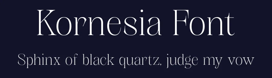 Kornesia Font by Mantype Studio — Serif Font — thumbnail 2