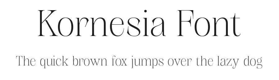 Kornesia Font by Mantype Studio — Serif Font