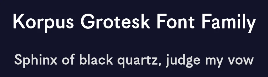 Korpus Grotesk Font Family by Michael Mischler & Nik Thoenen — Sans Serif Font — thumbnail 2