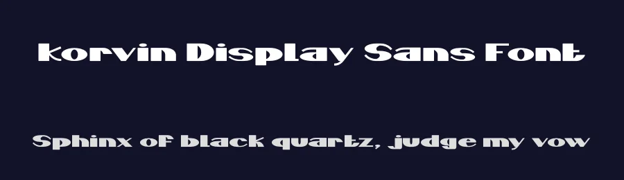 Korvin Display Sans Font by PutraCetol Studio — Display Font — thumbnail 2