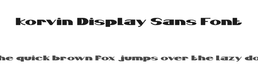 Korvin Display Sans Font by PutraCetol Studio — Display Font