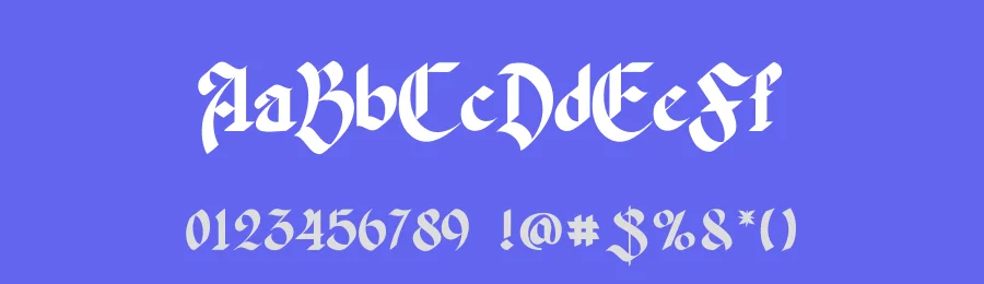 Kosegry – A Bold Blackletter Font by rvandtype — Blackletter Font — thumbnail 3