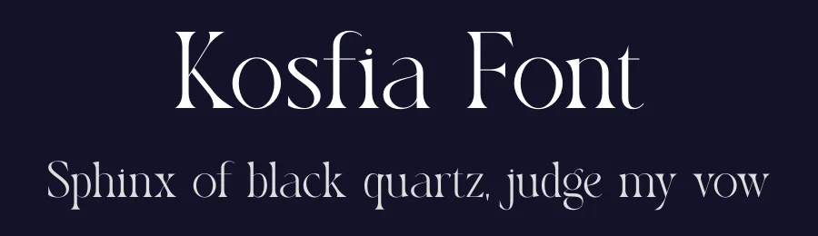 Kosfia Font by SURATMI — Serif Font — thumbnail 2