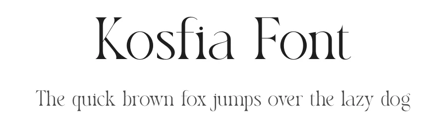 Kosfia Font by SURATMI — Serif Font