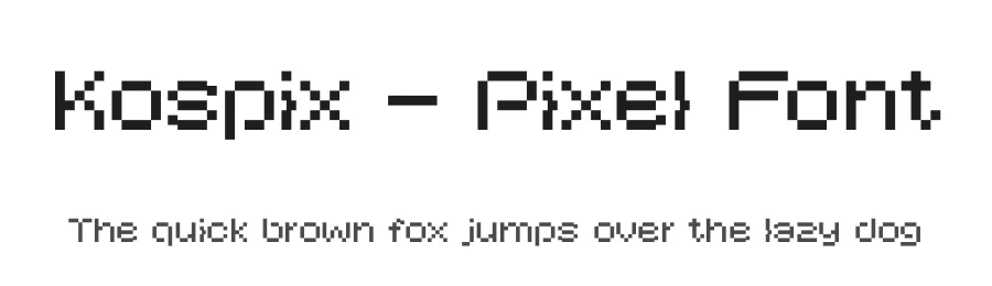 Kospix – Pixel Font by limitype — Display Font