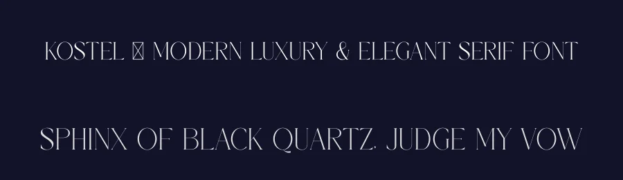 Kostel – Modern Luxury & Elegant Serif Font by SURATMI — Serif Font — thumbnail 2