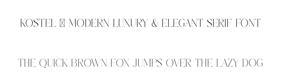 Kostel – Modern Luxury & Elegant Serif Font by SURATMI — Serif Font