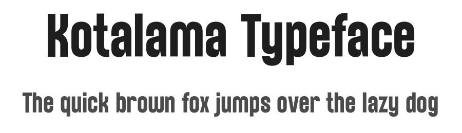 Kotalama Typeface by Pinisiart β Sans Serif Font