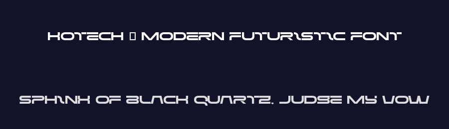 Kotech – Modern Futuristic Font by MasyafiStudio — Display Font — thumbnail 2