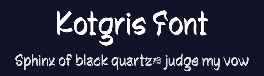 Kotgris Font by twinletter — Display Font — thumbnail 2