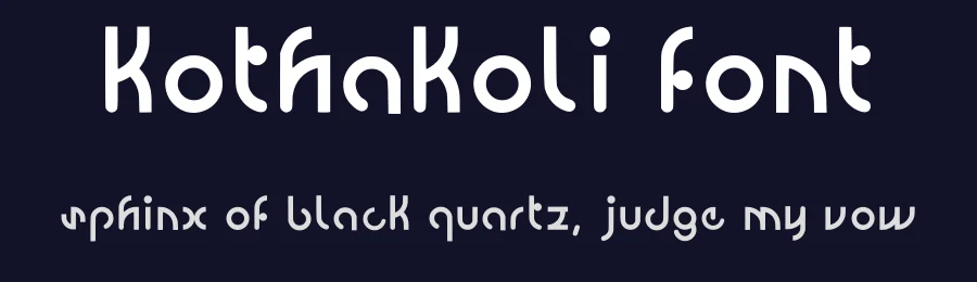 Kothakoli Font by MD RAHAT HOSSAIN — Sans Serif Font — thumbnail 2
