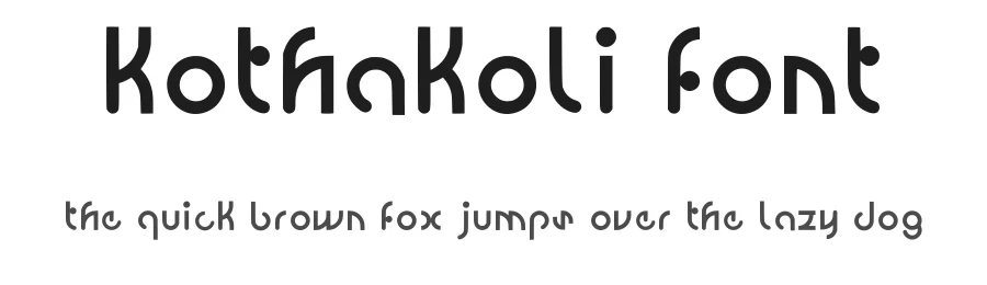 Kothakoli Font by MD RAHAT HOSSAIN β Sans Serif Font
