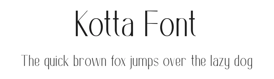 Kotta Font by MayoDesign β Sans Serif Font