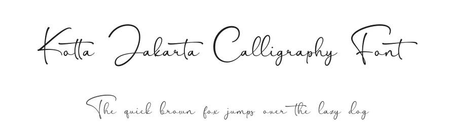 Kotta Jakarta Calligraphy Font by Basnistudio — Decorative Font