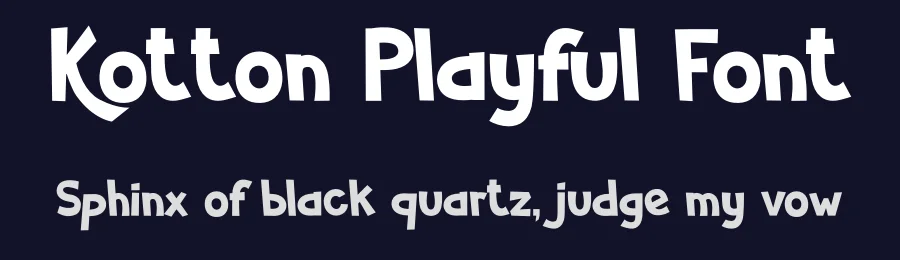 Kotton Playful Font by Tokokoo — Display Font — thumbnail 2