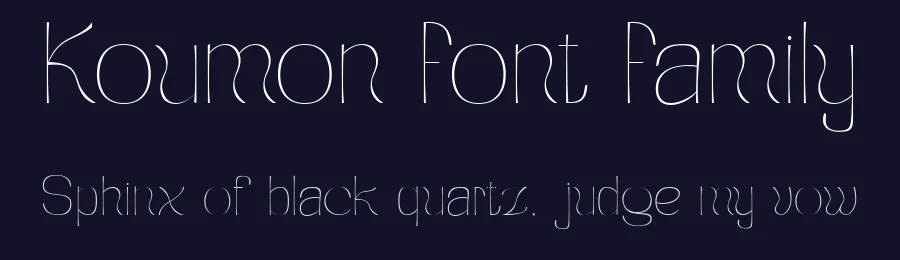 Koumon Font Family by Muksal Creative — Display Font — thumbnail 2